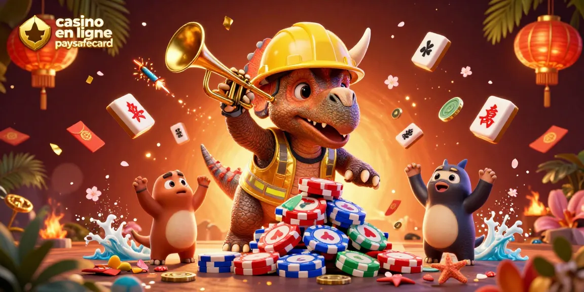Plongez dans l'univers du casino en ligne paysafecard avec ce triceratops et des trésors ludiques.