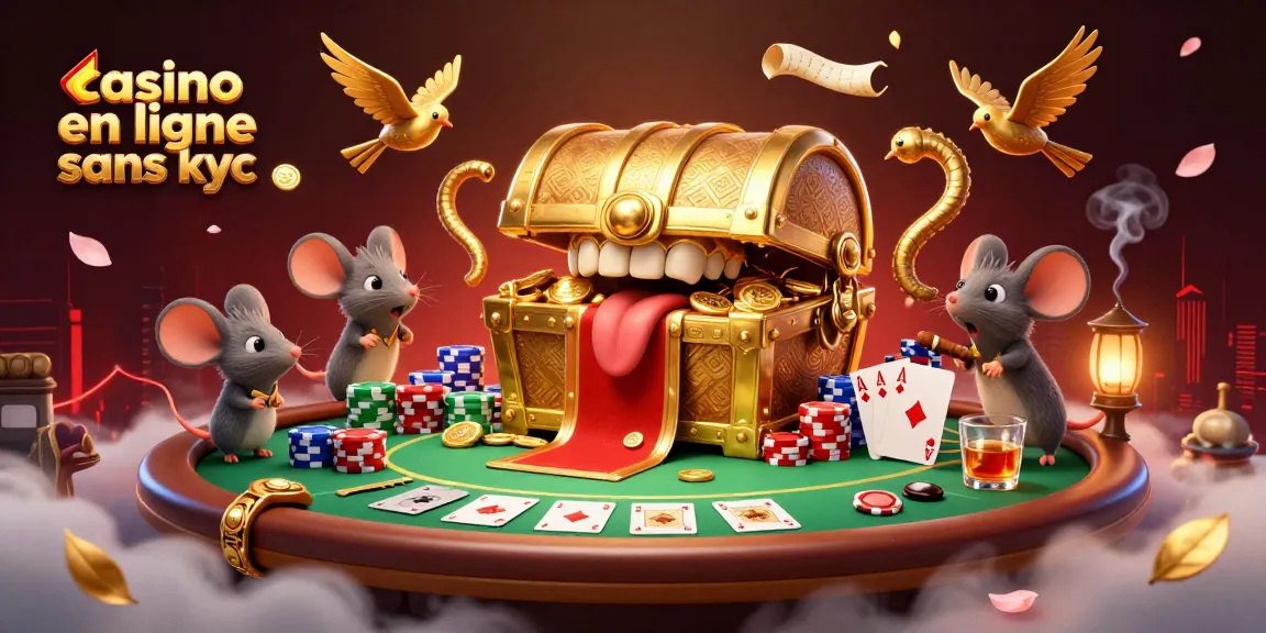 Joignez-vous à l'excitation d'un casino en ligne sans KYC avec cette illustration 3D captivante.