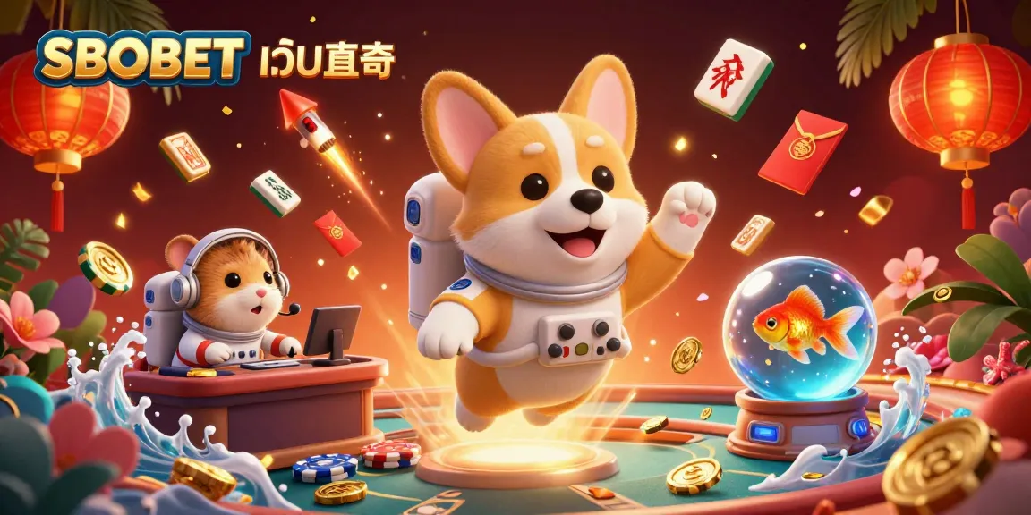 Engage with SBOBET เว็บตรง in an exhilarating floating casino scene featuring colorful elements.