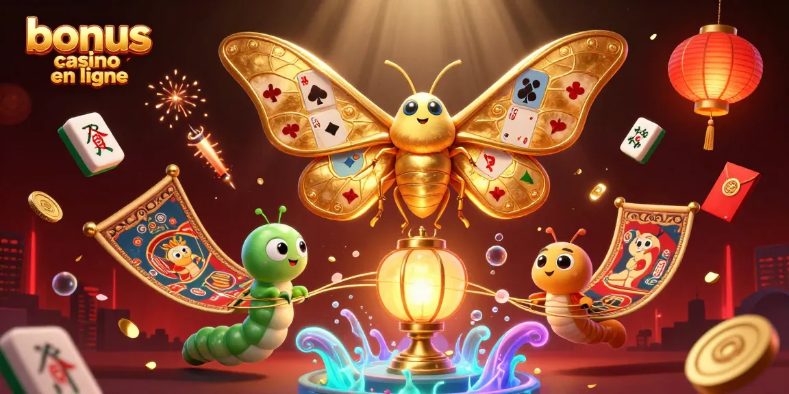 Profitez des bonus casino en ligne avec une illustration captivante de jeux enrichis de détails animés.